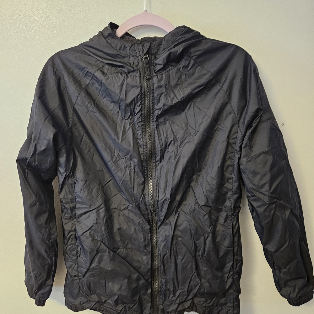 Children's Place Kids Black Hooded Windbreaker
